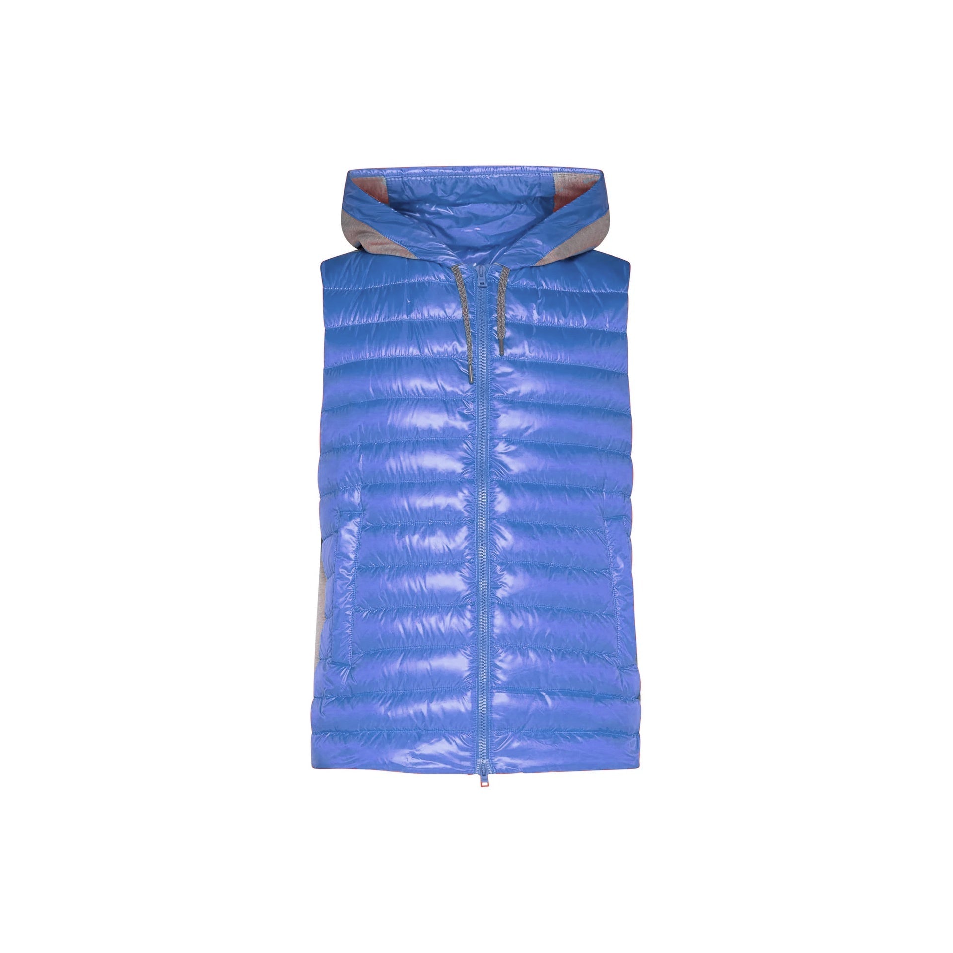 Herno Hooded Padded Zip-Up Vest Jacket