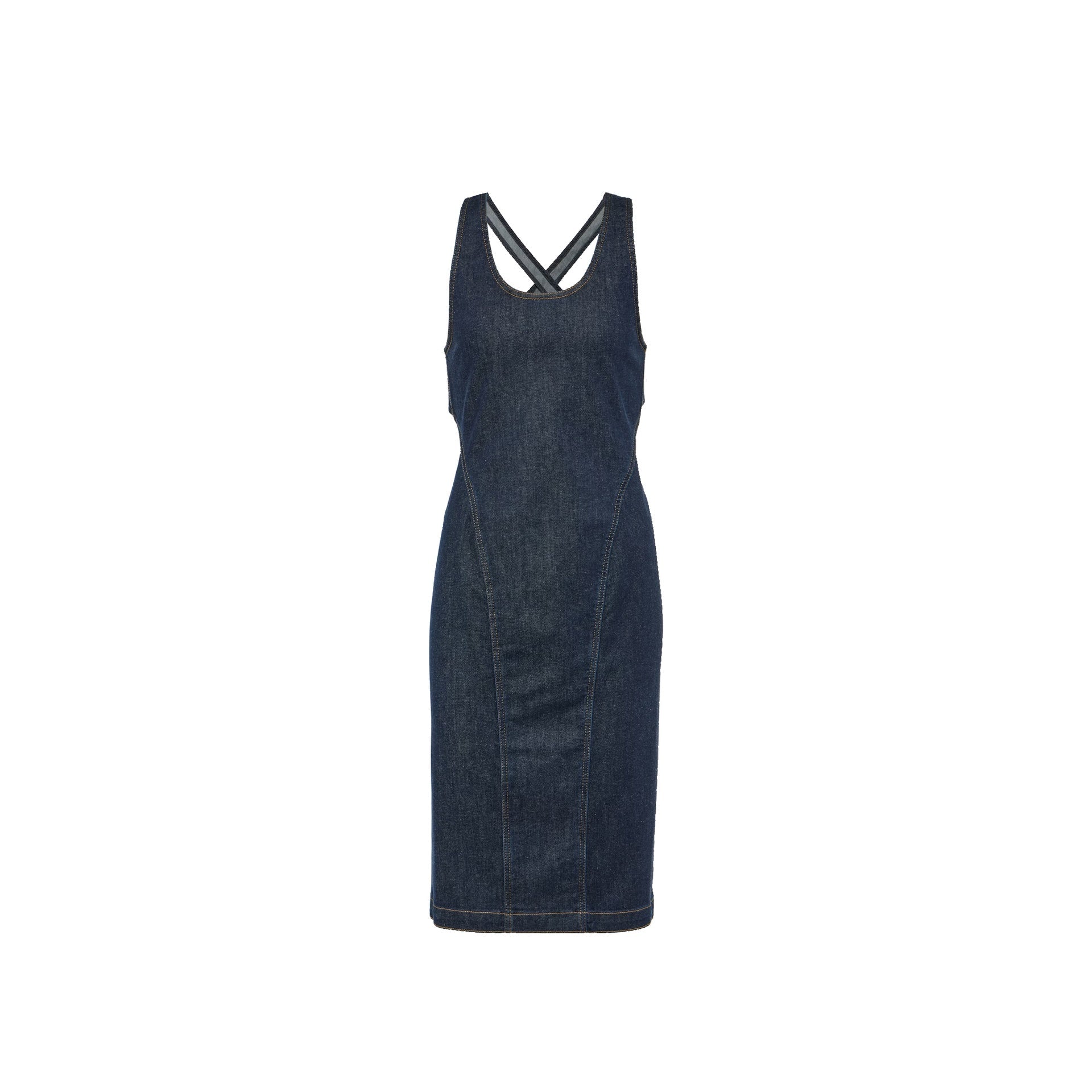 Alaia Sculpt Denim Dress