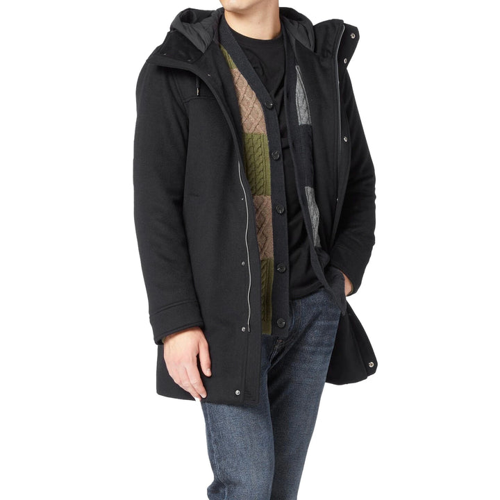 HERNO Wool Cashmere Hooded Coat