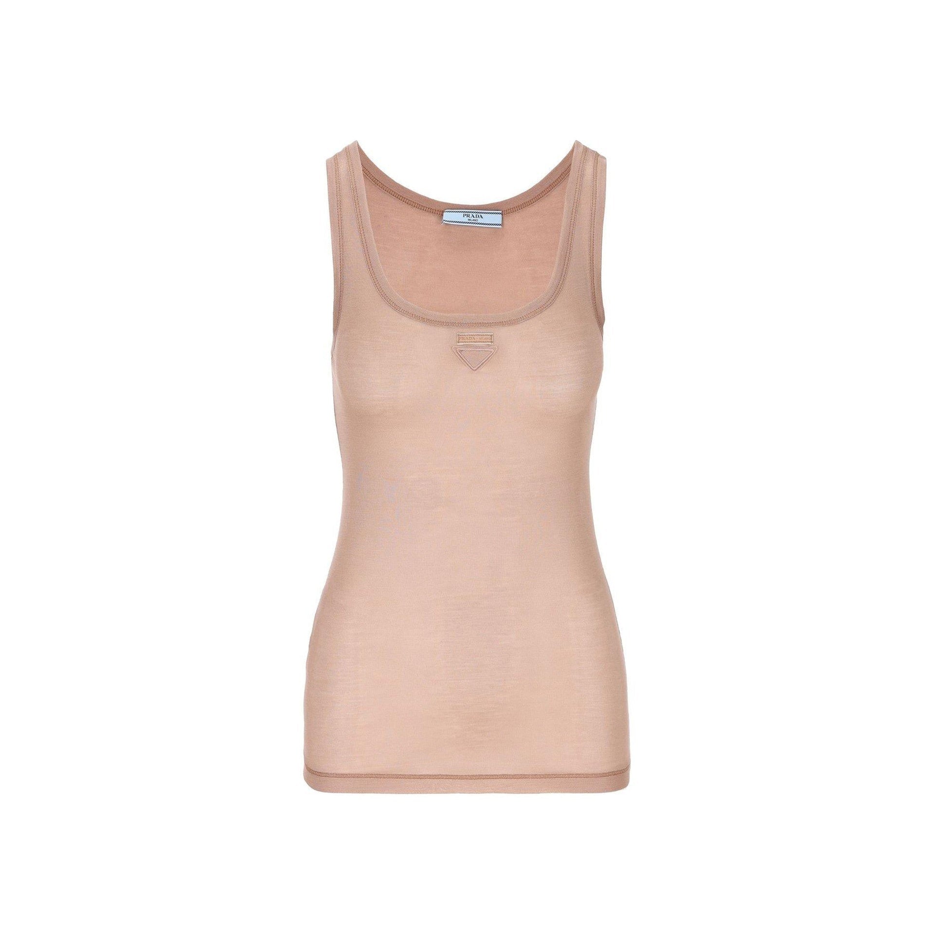 Prada Sleeveless Logo Top