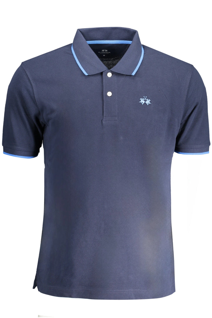 LA MARTINA MEN&#39;S SHORT SLEEVE POLO BLUE