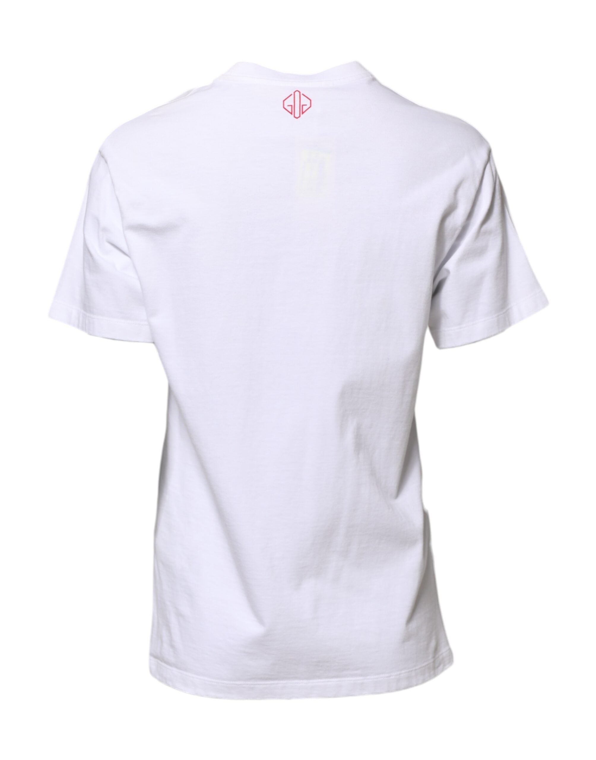 T-shirt col rond imprimé blanc Golden Goose