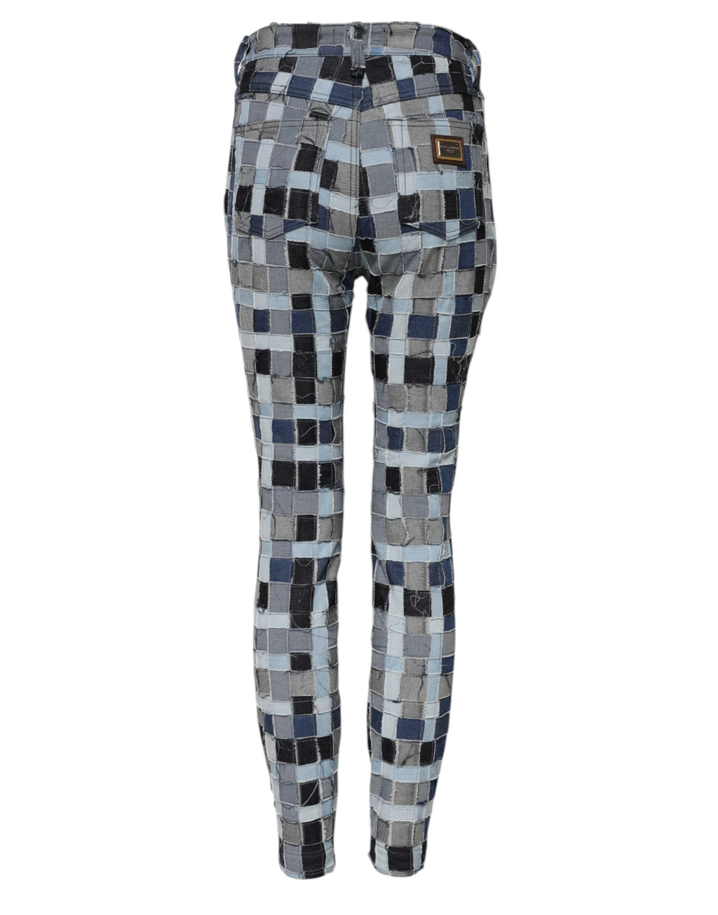 Dolce & Gabbana Multicolor Patchwork Skinny Denim Jeans