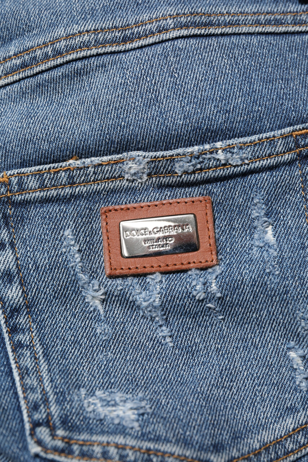 Jean skinny bleu déchiré Dolce &amp; Gabbana PRETTY 