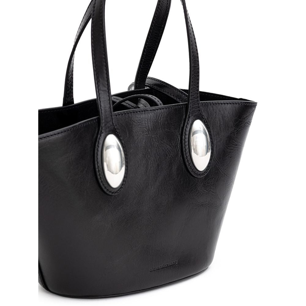 Sac à bandoulière en cuir noir Alexander Wang