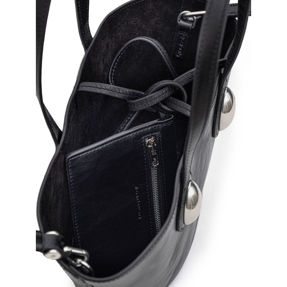 Sac à bandoulière en cuir noir Alexander Wang