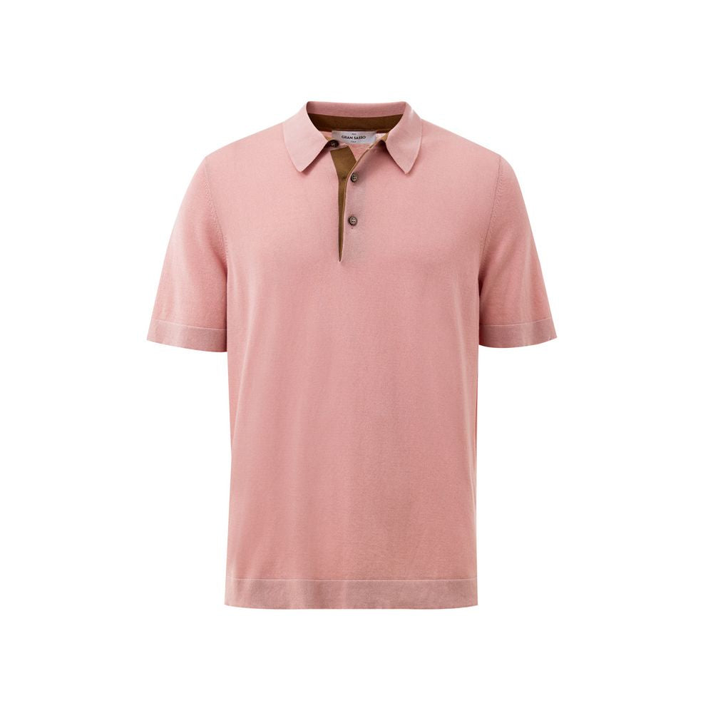 Gran Sasso Poloshirt aus Baumwolle in Rosa
