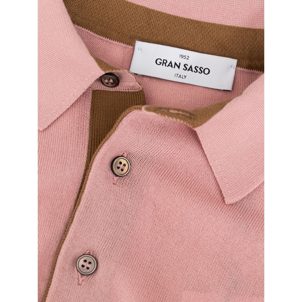 Gran Sasso Poloshirt aus Baumwolle in Rosa