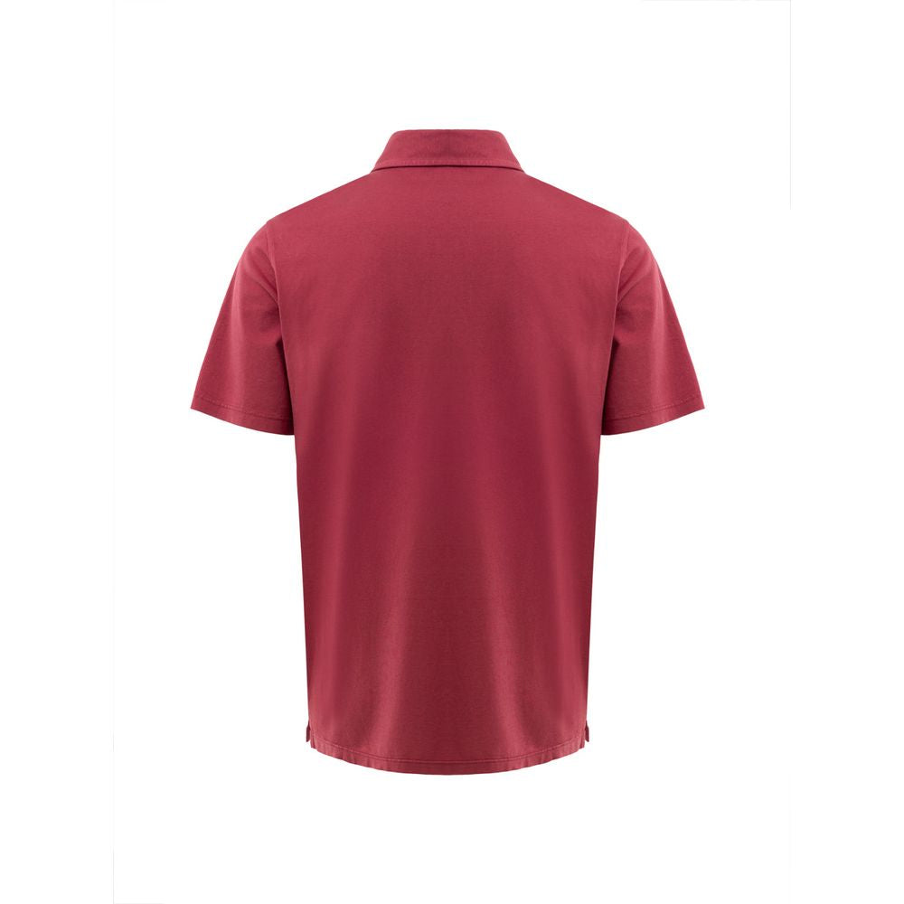 Gran Sasso Poloshirt aus roter Baumwolle