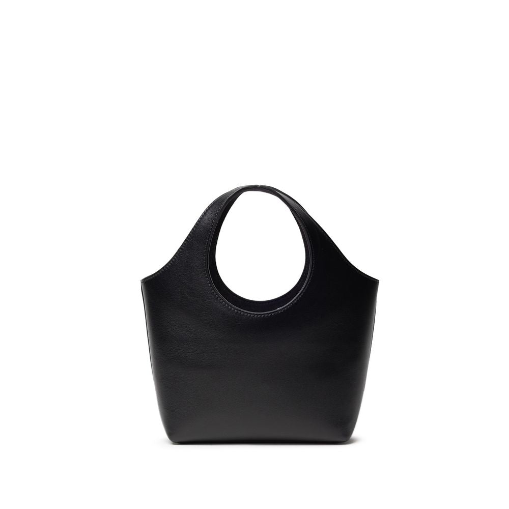 Balenciaga Schwarzer Lederpullover