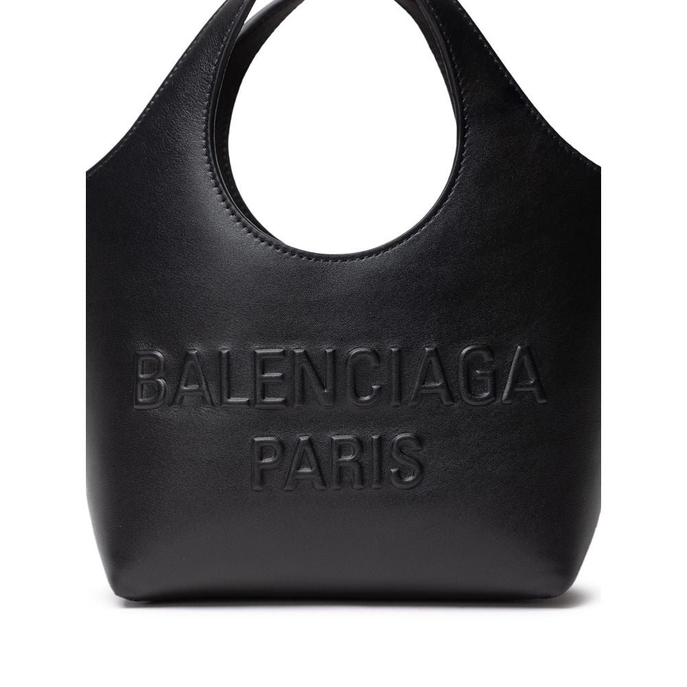 Balenciaga Schwarzer Lederpullover