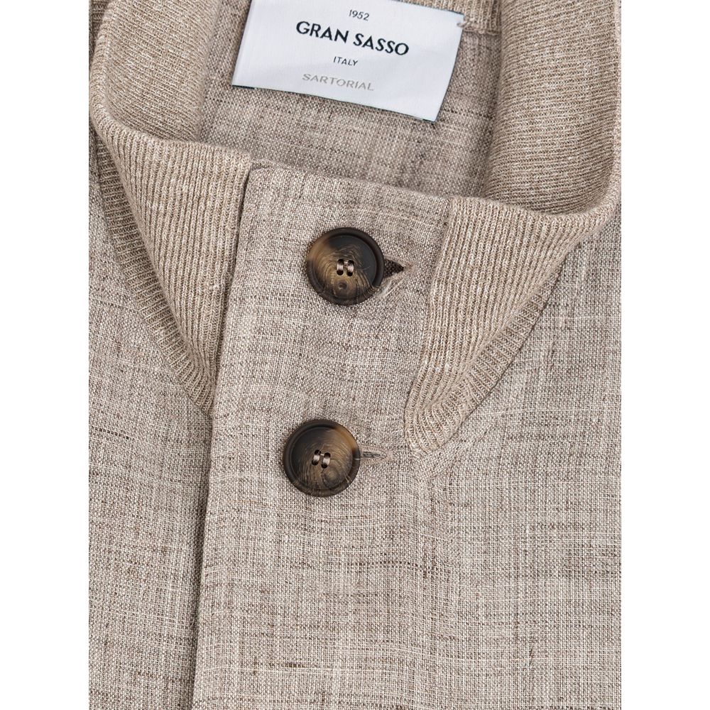 Vestes et manteaux en lin beige Gran Sasso