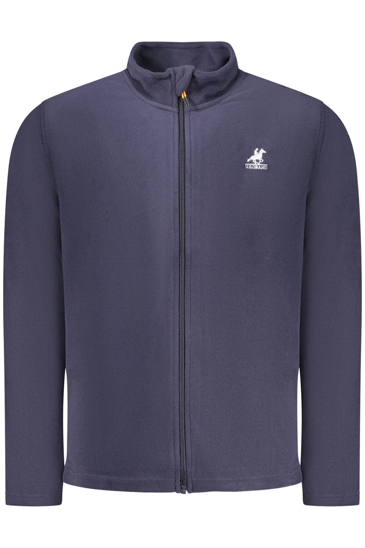 US GRAND MEN S BLUE ZIP-UP SWEATSHIRT