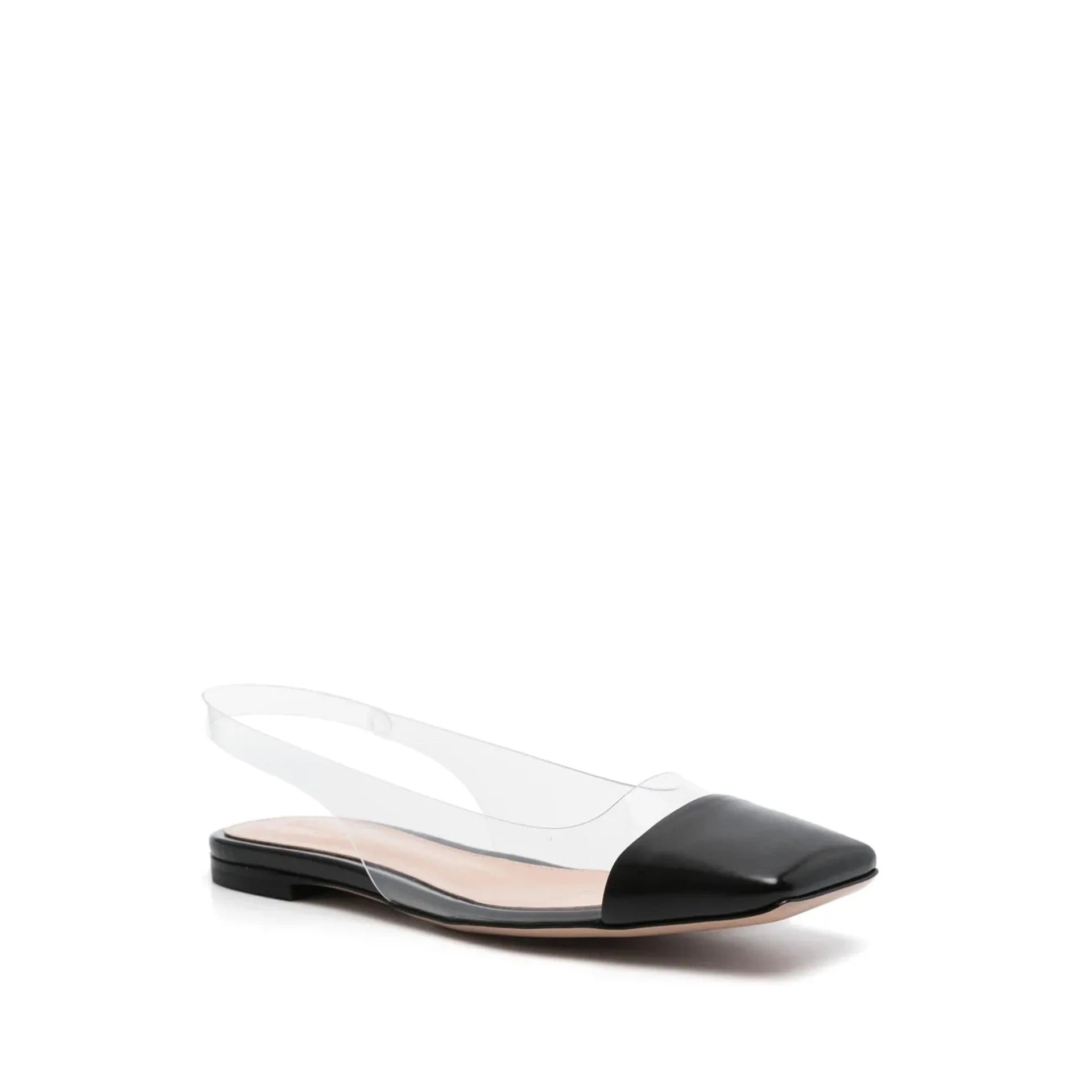Gianvito Rossi Plexi Slingback Flats