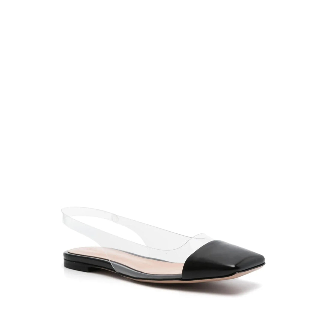 Gianvito Rossi Plexi Slingback Flats