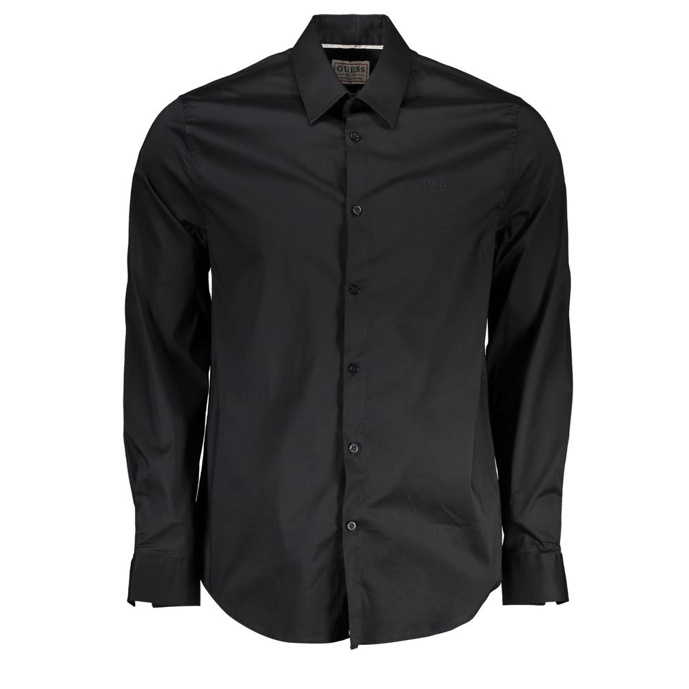 Guess Jeans – Schwarzes Baumwollhemd
