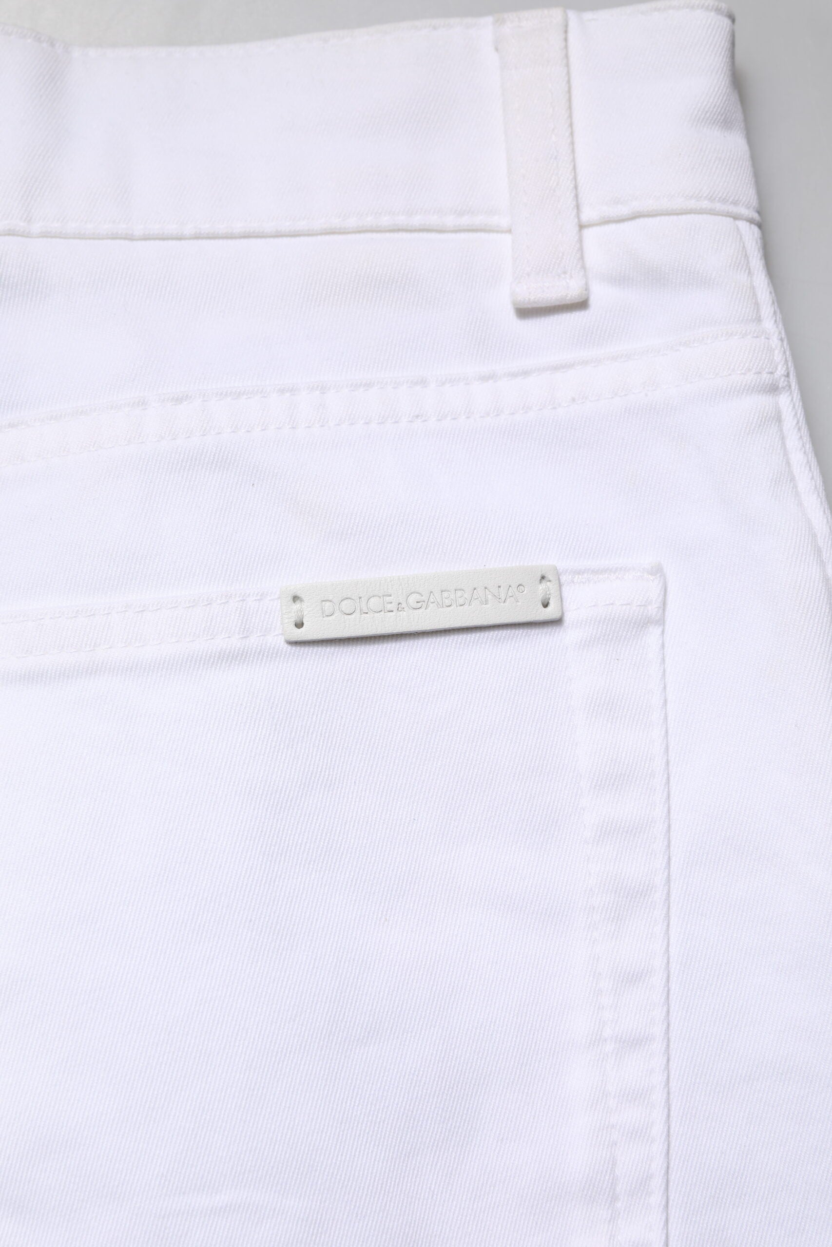 Jean skinny en coton blanc Dolce &amp; Gabbana pour homme