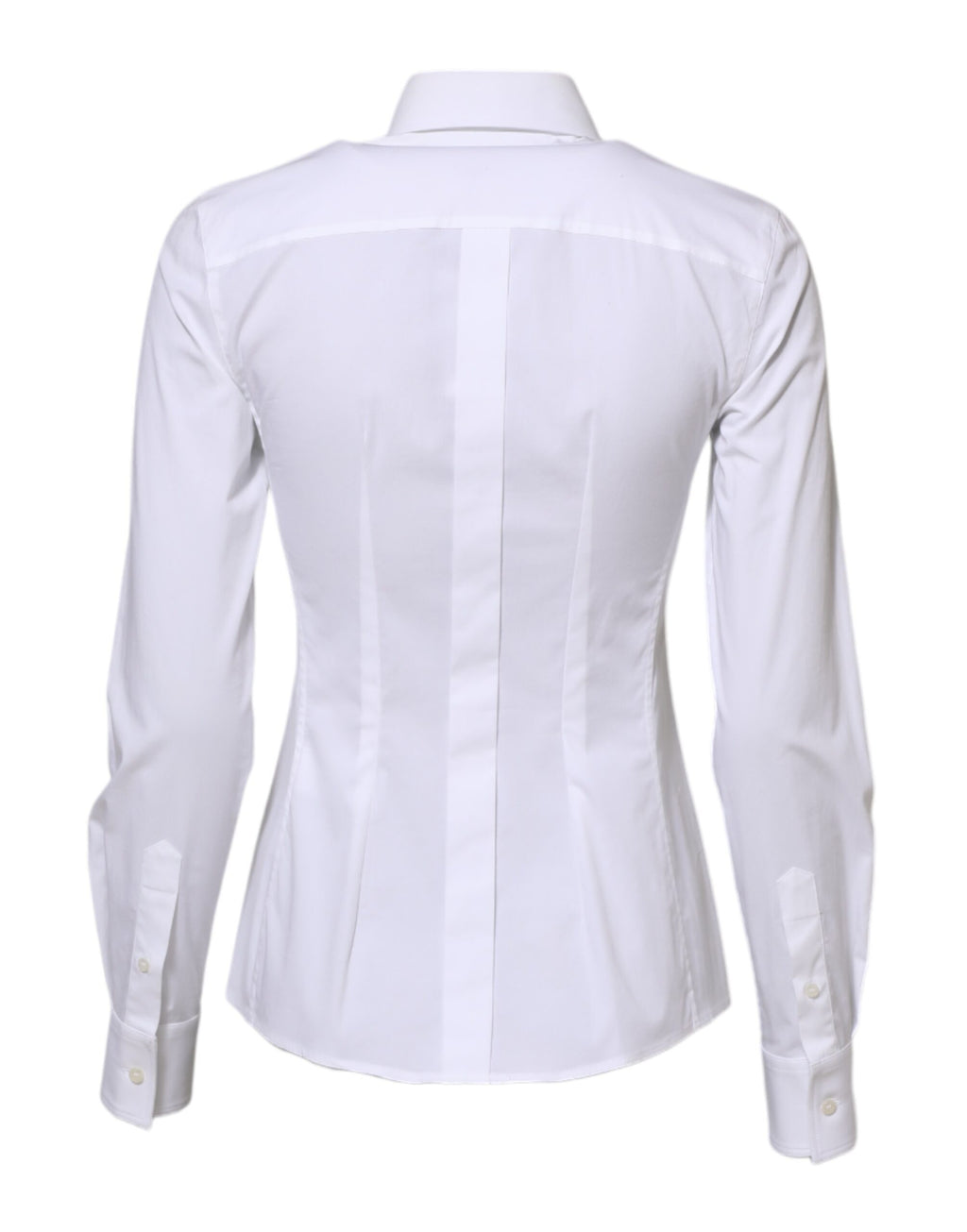 Dolce &amp; Gabbana - Chemise blanche à manches longues et col en coton