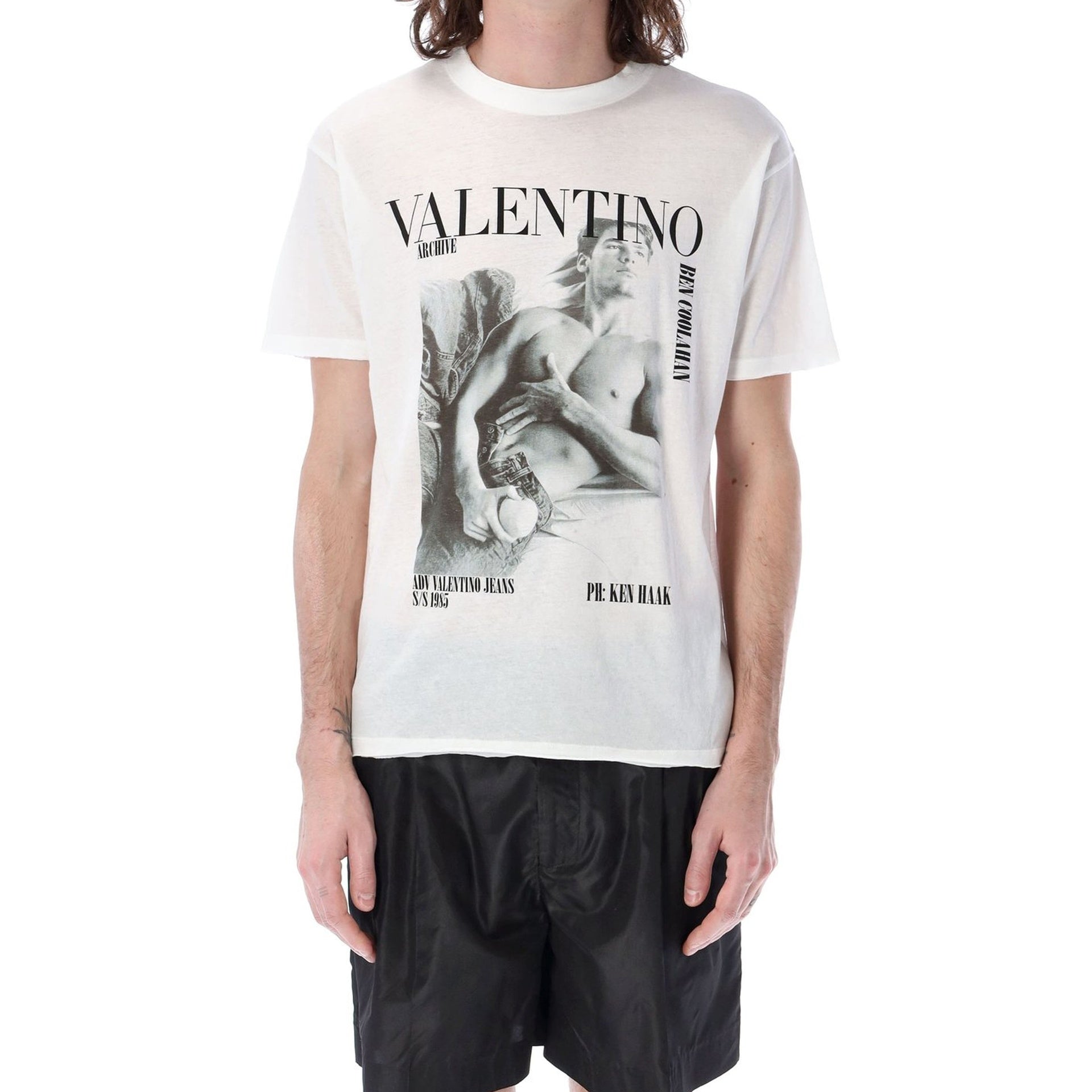 Valentino Archive Print T-Shirt - MEN CLOTHING - VALENTINO - Tluxy New