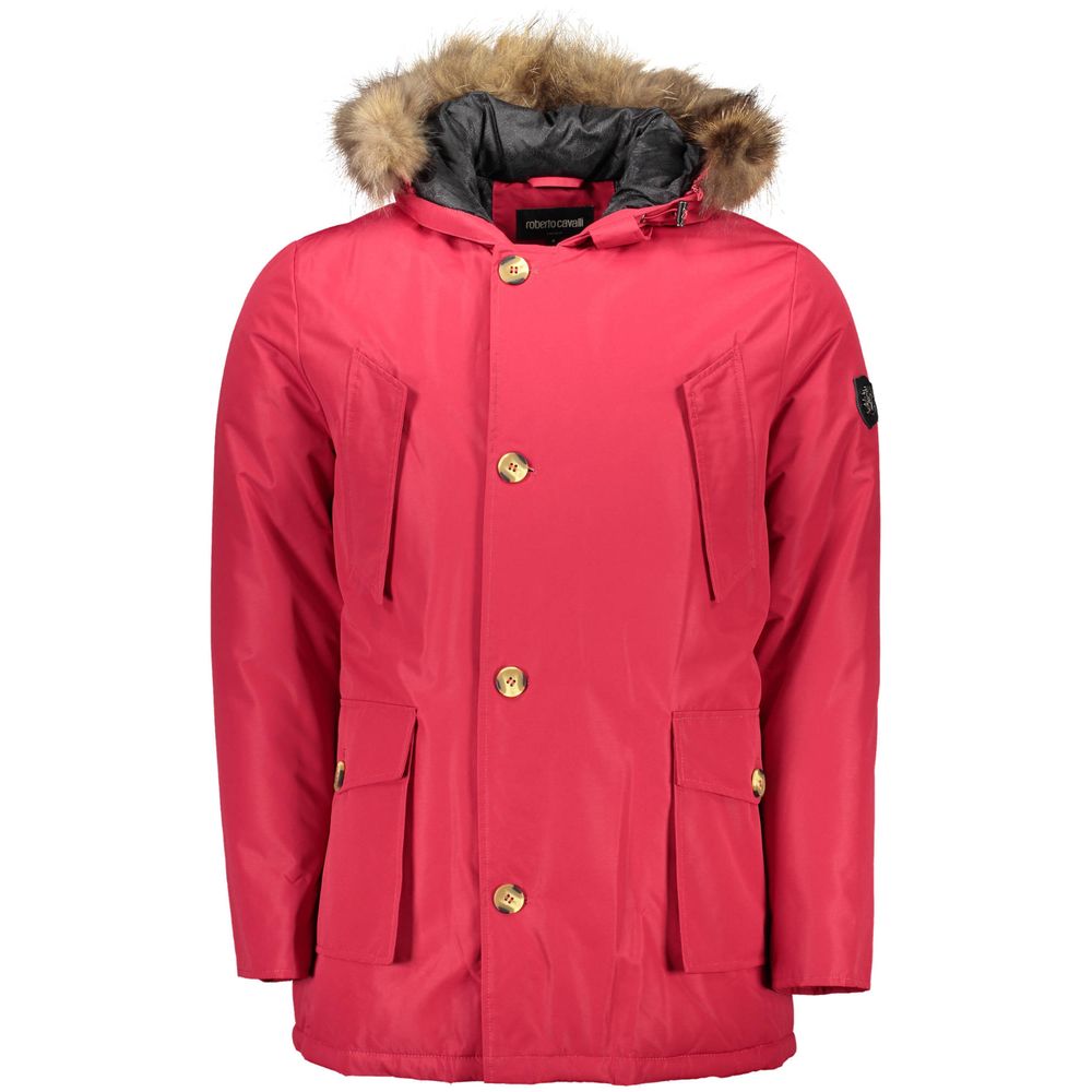 Veste en polyester rouge Roberto Cavalli