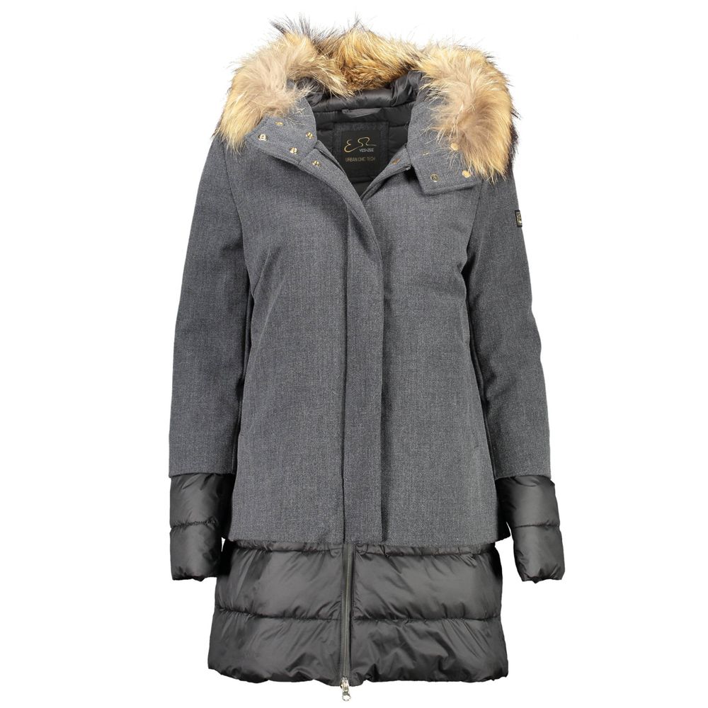 Vestes et manteaux en polyester gris Yes Zee