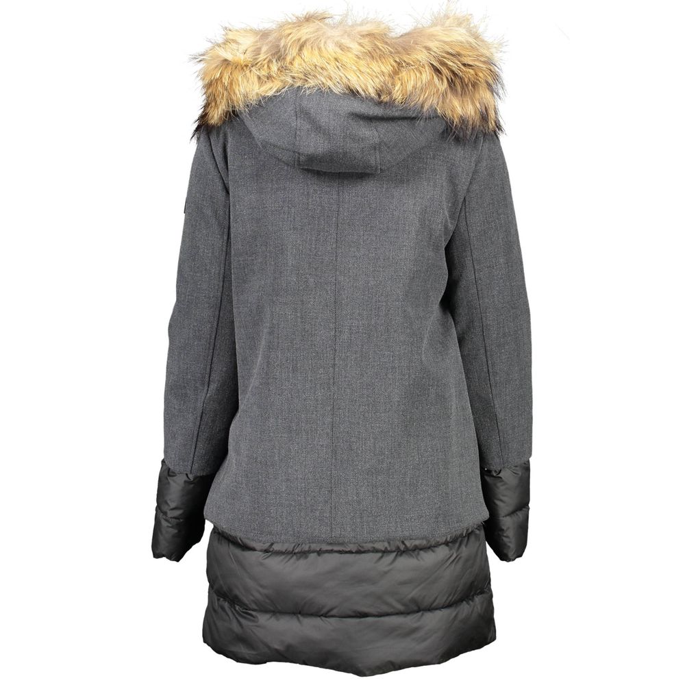 Vestes et manteaux en polyester gris Yes Zee