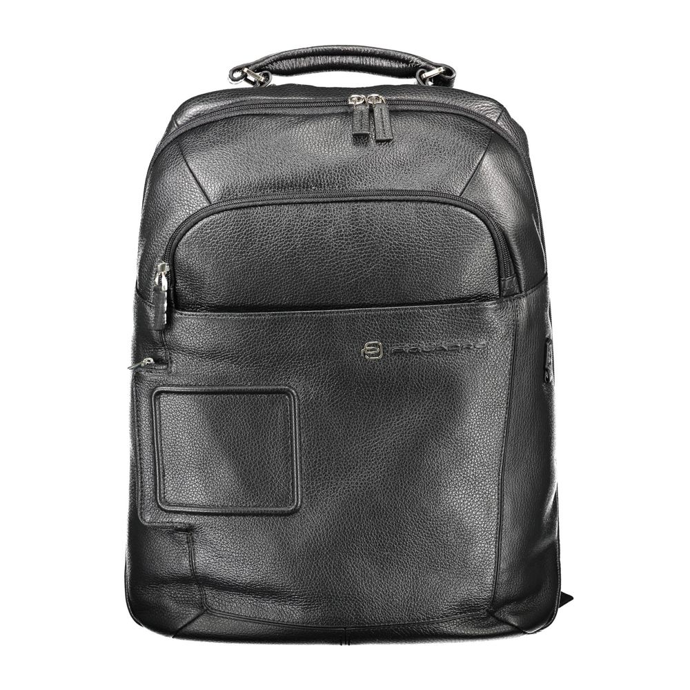 Sac à dos en nylon noir Piquadro