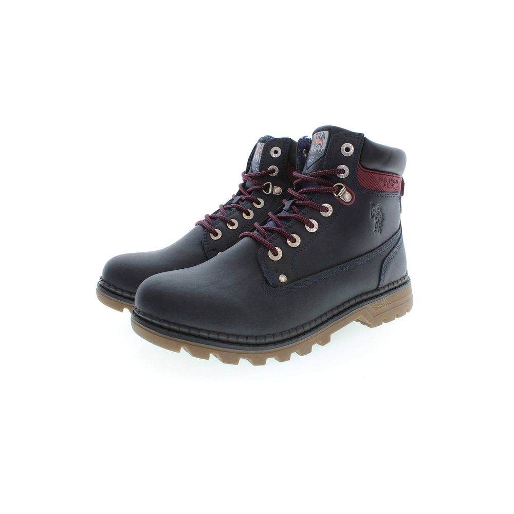 US POLO ASSN. Blauer Polyesterstiefel
