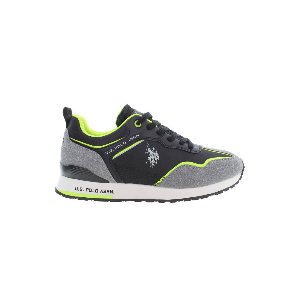 Baskets noires en polyester US POLO ASSN.