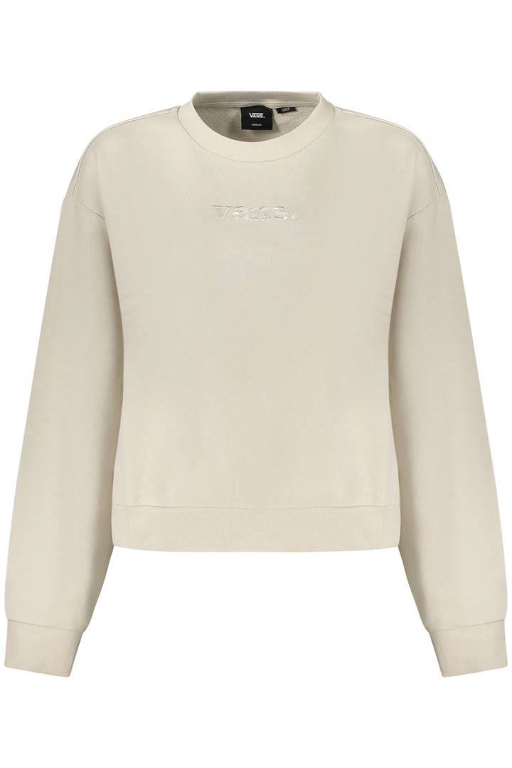 VANS WOMEN&#39;S ZIP-UP SWEATSHIRT IN BEIGE