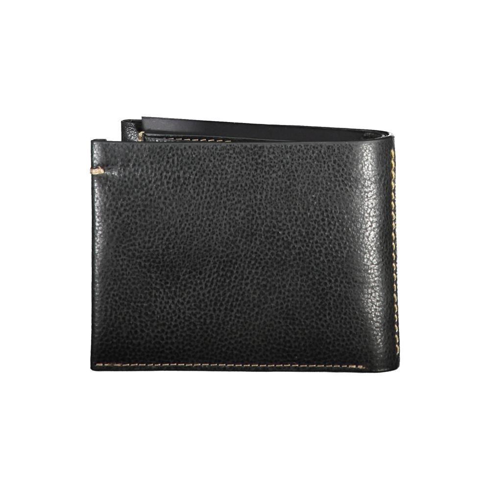 Portefeuille en cuir noir La Martina