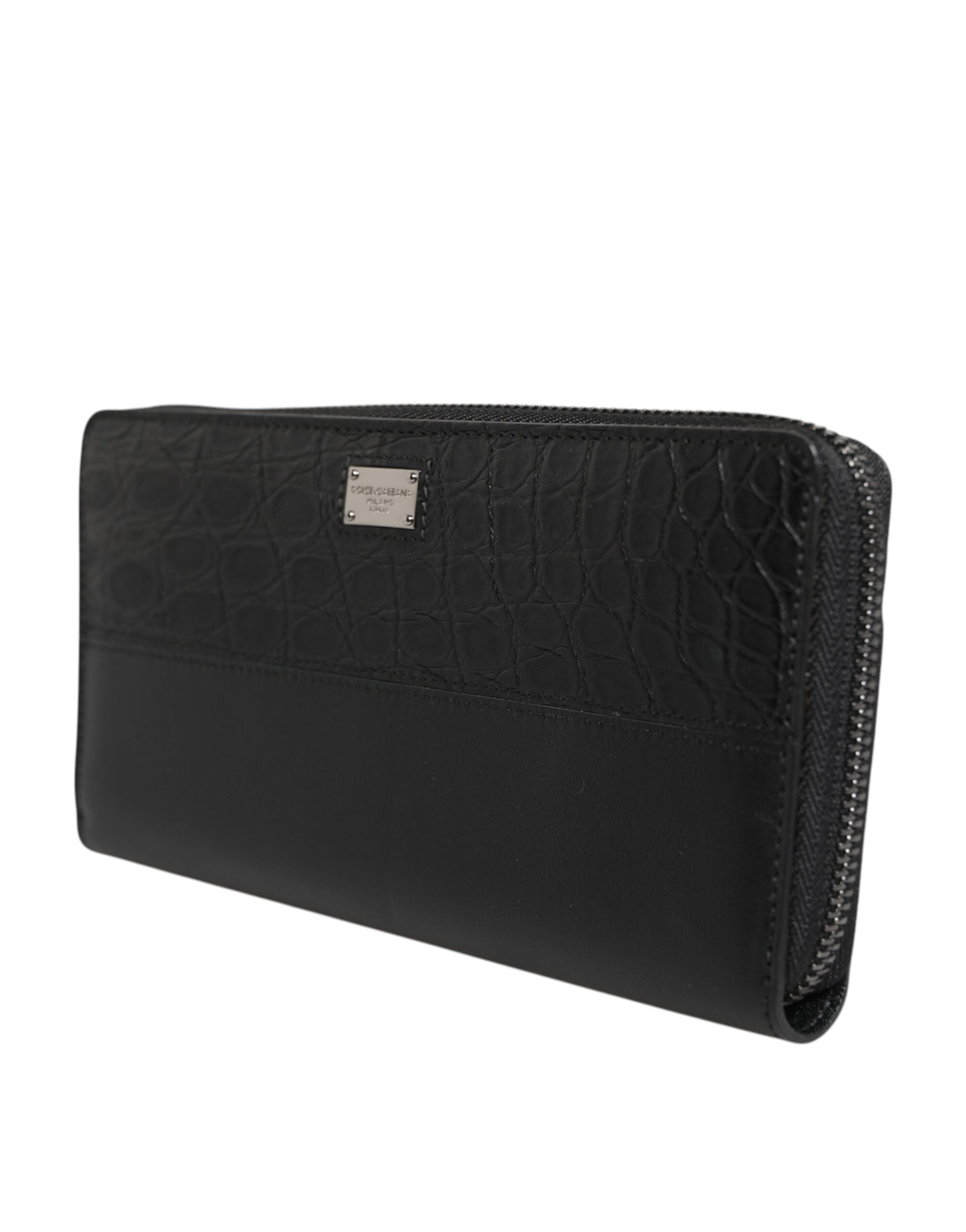 Portefeuille continental Dolce &amp; Gabbana en cuir d'autruche vert exquis