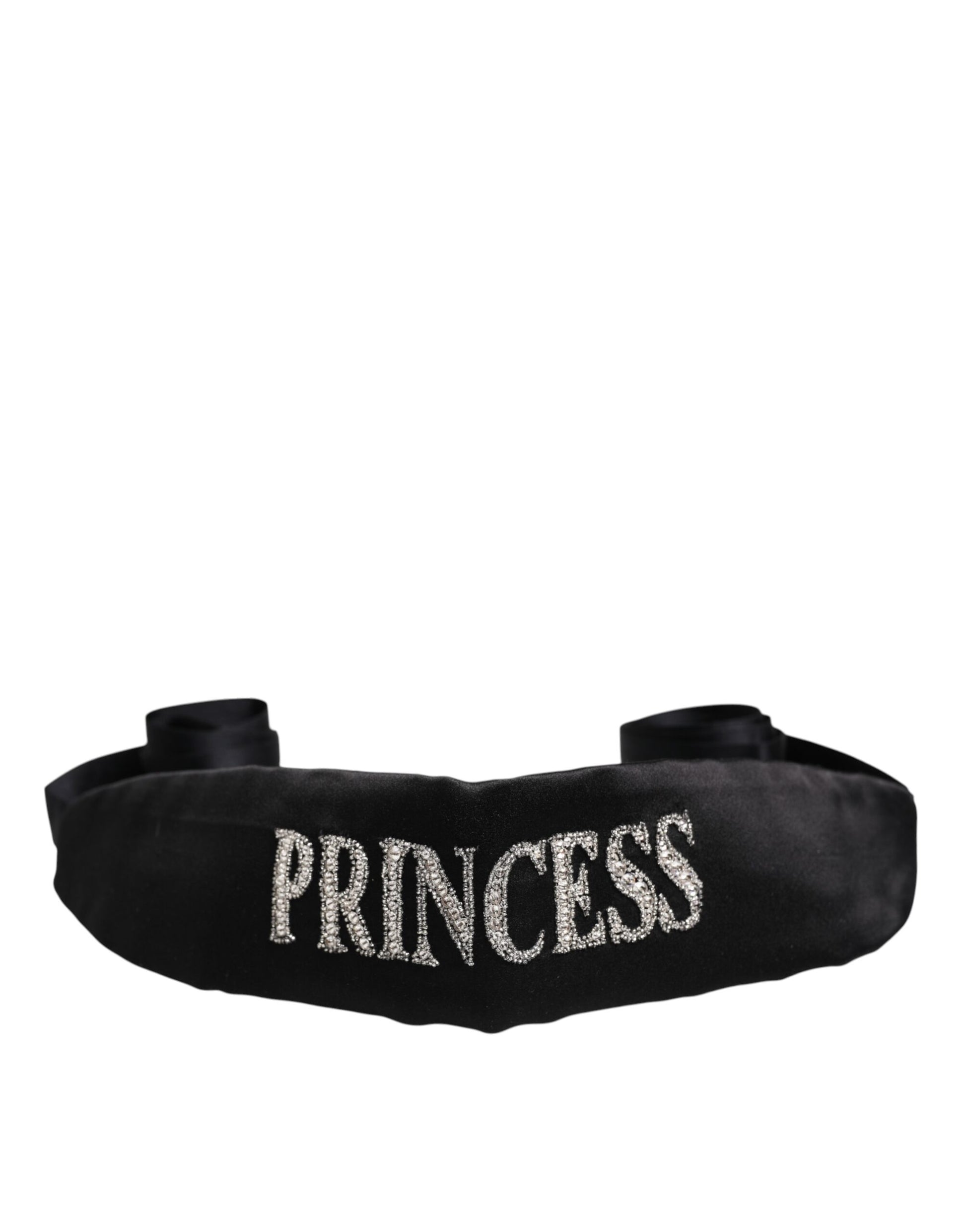 Dolce &amp; Gabbana Schwarzer geflochtener Taillengürtel „Princess Fantasy“