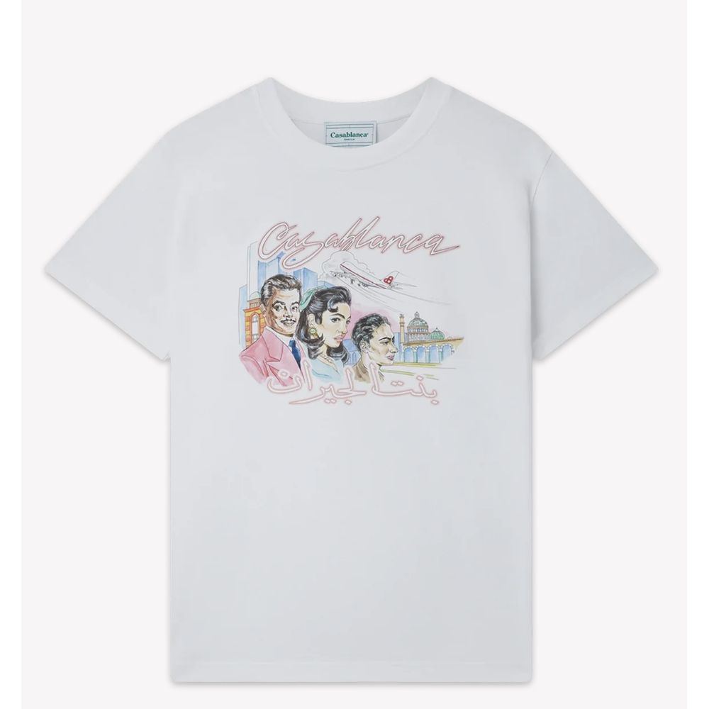 Weißes Baumwoll-T-Shirt von Casablanca