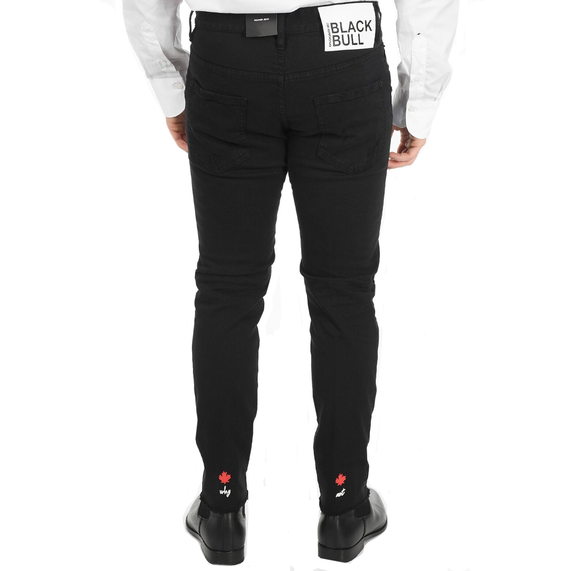 Dsquared2 Black Bull Skater Jeans - MEN CLOTHING - DSQUARED2 - Tluxy New