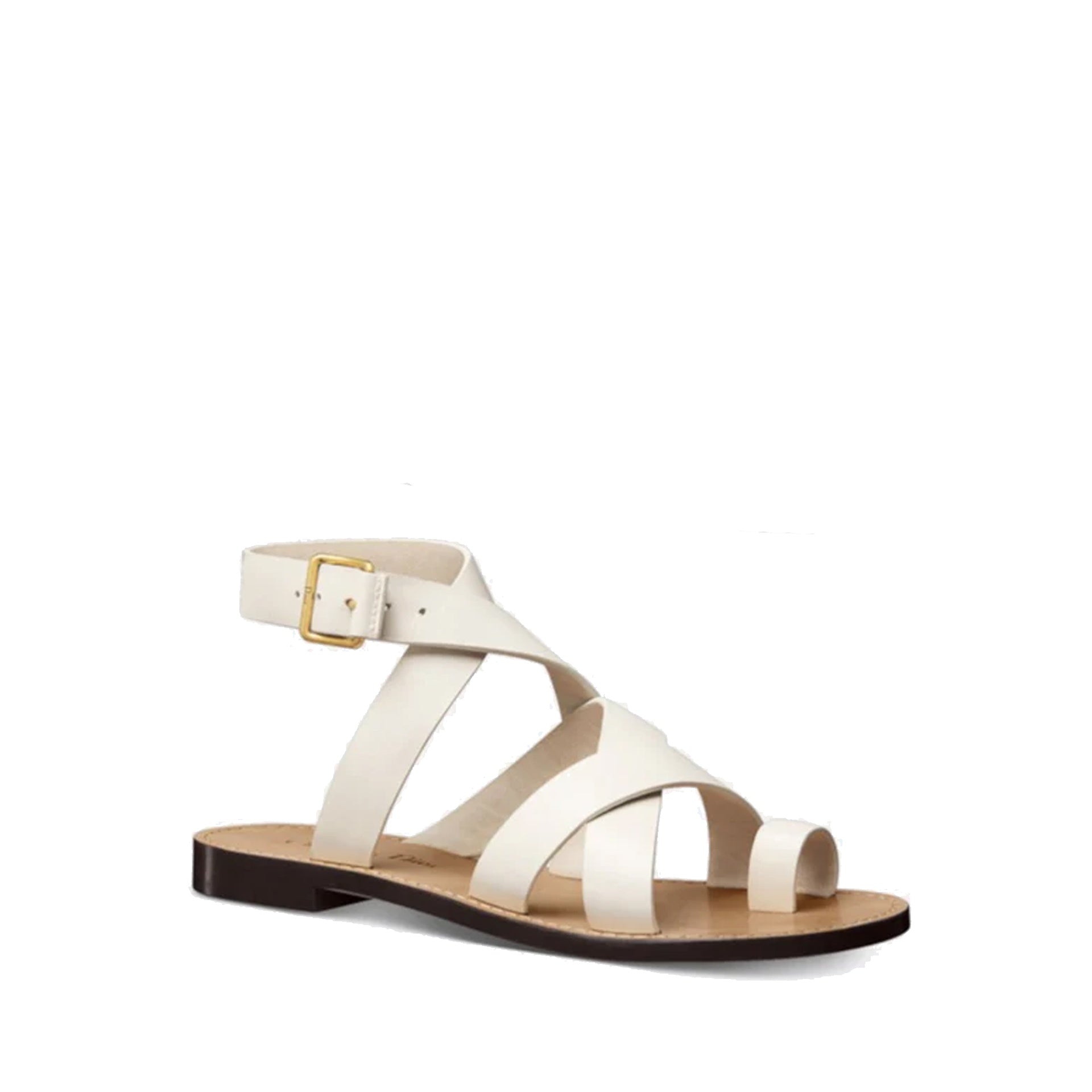 Dior Sun Leather Flat Sandals