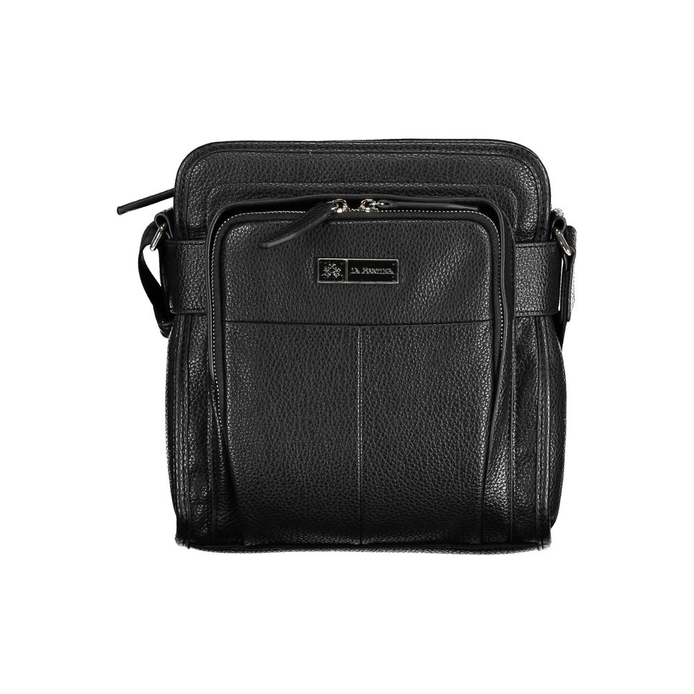 Sac à bandoulière en polyéthylène noir La Martina