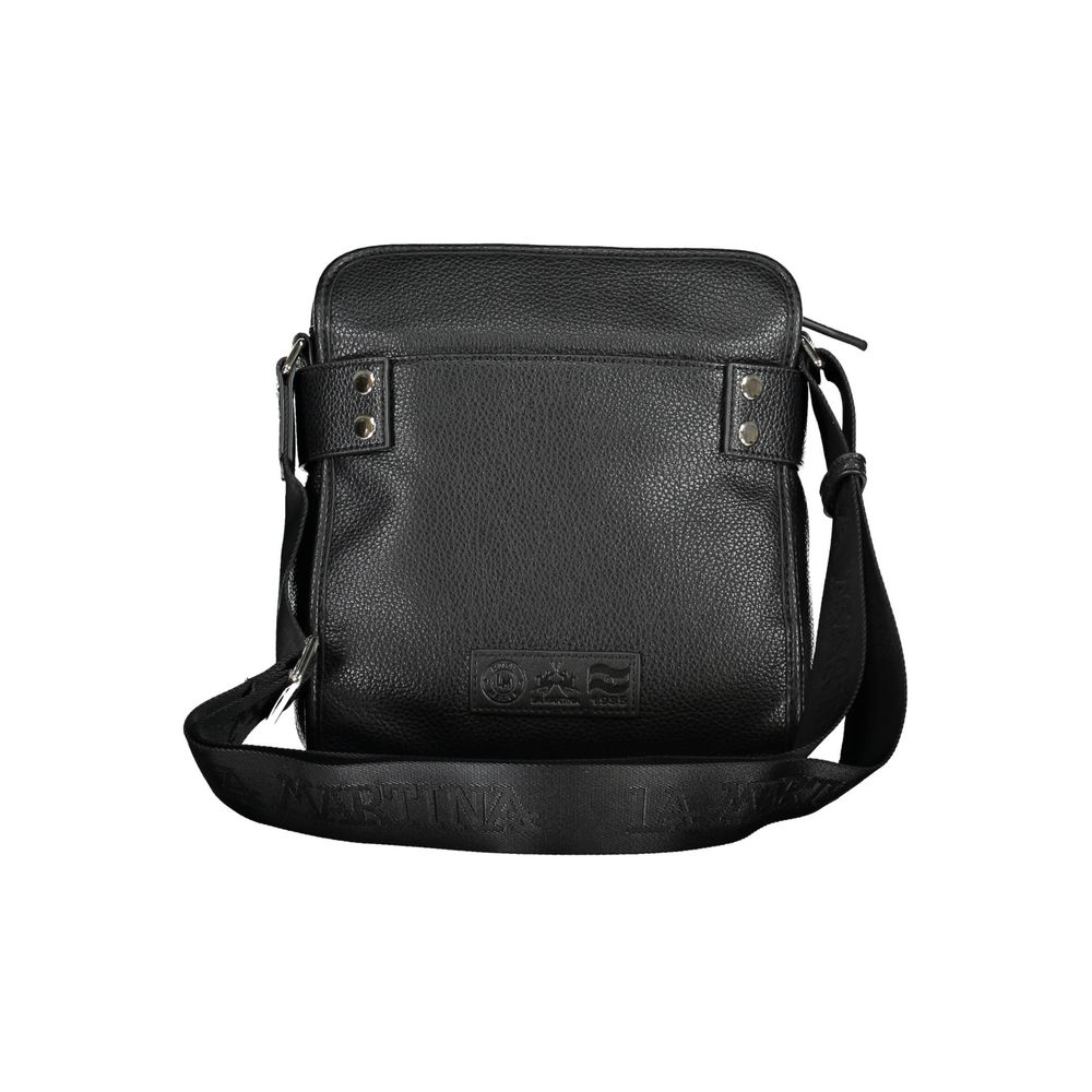 Sac à bandoulière en polyéthylène noir La Martina