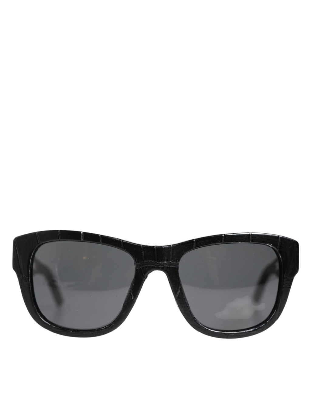 Lunettes de soleil Dolce &amp; Gabbana DG4177 à monture en cuir noir et verres teintés