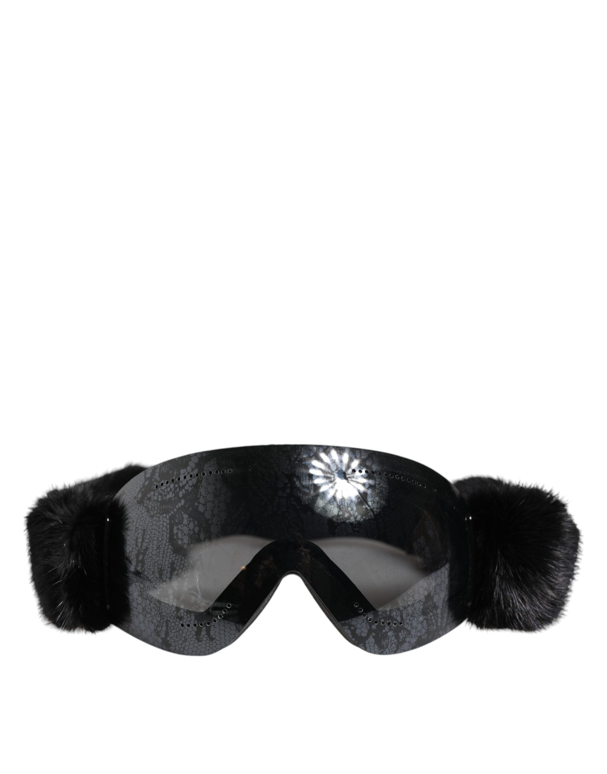 Dolce &amp; Gabbana Schwarze Bi0759 Skibrille mit verspiegelter Spitze, Sonnenbrille