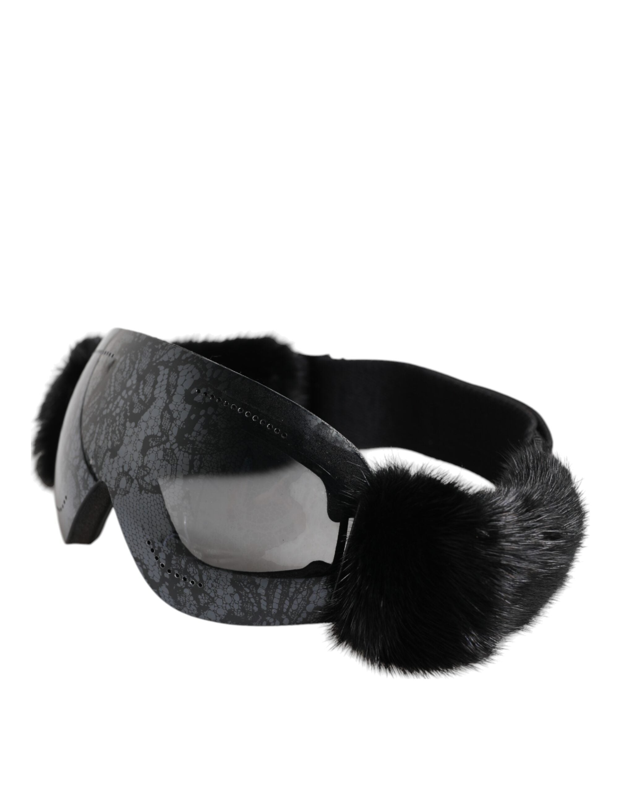 Dolce &amp; Gabbana Schwarze Bi0759 Skibrille mit verspiegelter Spitze, Sonnenbrille