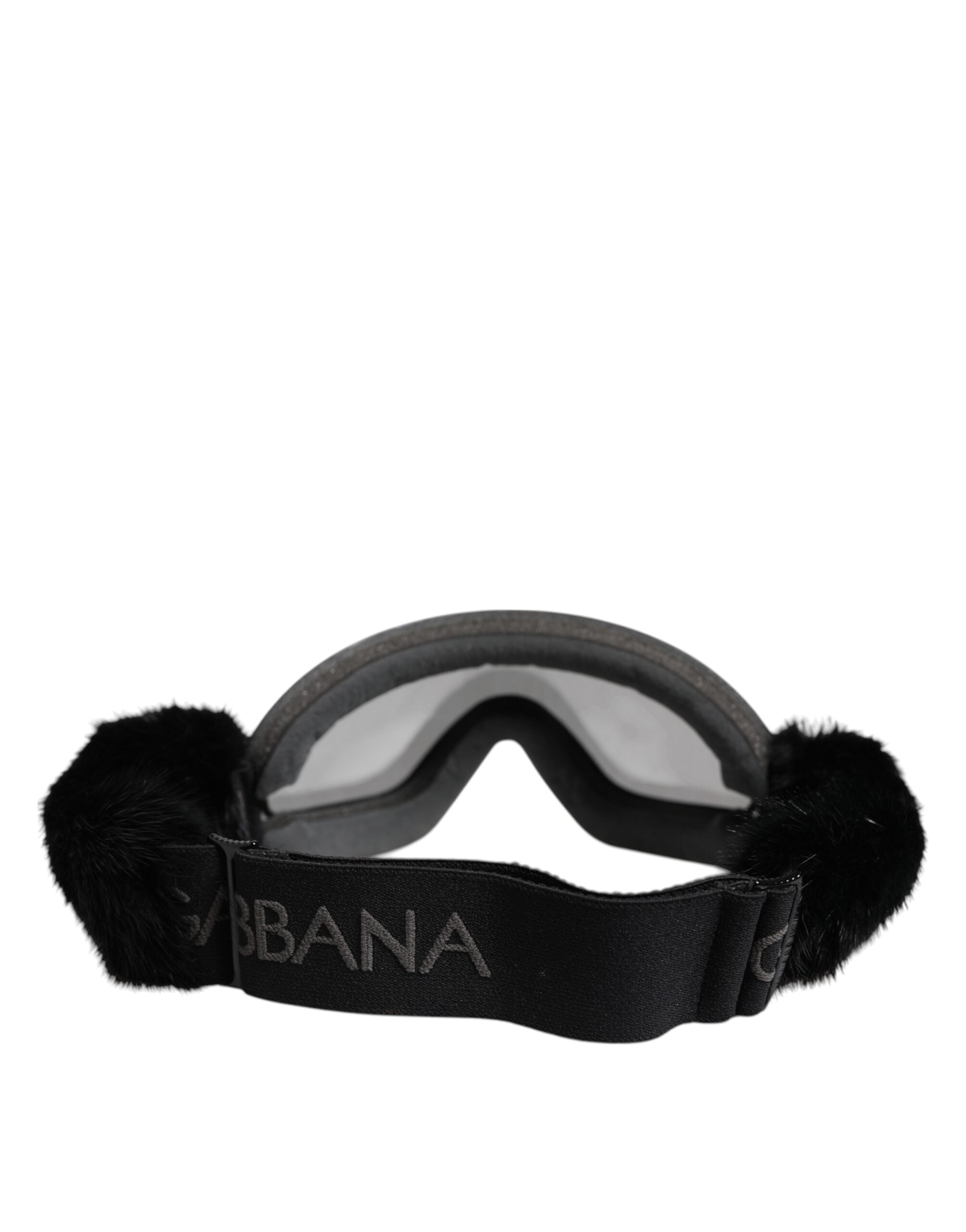 Dolce &amp; Gabbana Schwarze Bi0759 Skibrille mit verspiegelter Spitze, Sonnenbrille