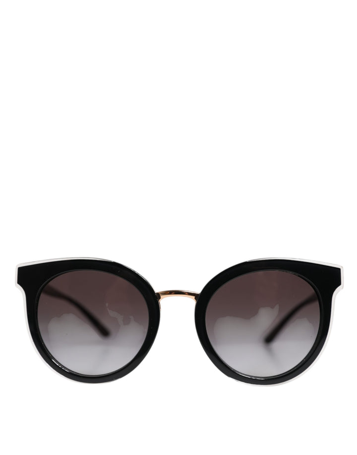 Dolce & Gabbana Black Transparent Trim Round DG4371-F Eyewear Sunglasses