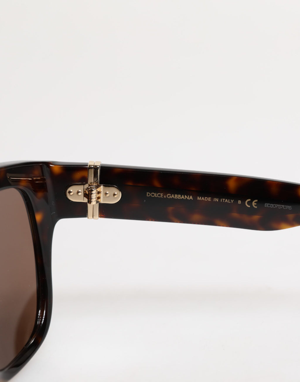 Lunettes de soleil carrées Dolce &amp; Gabbana Havana marron foncé DG4398F
