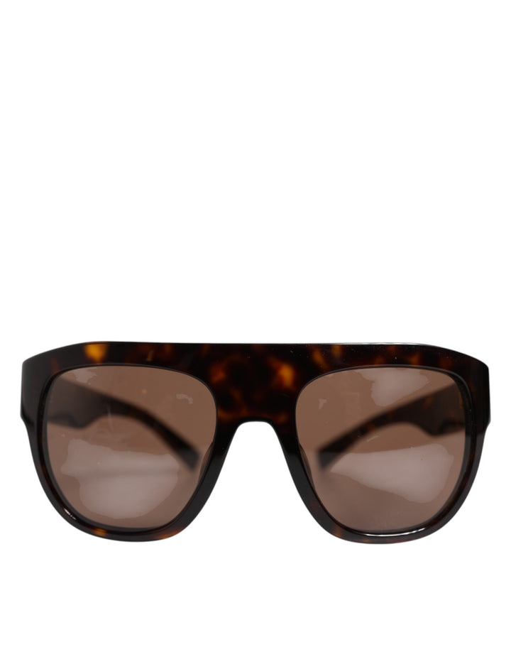 Dolce & Gabbana Dark Brown Havana DG4398F Square Frame Eyewear Sunglasses