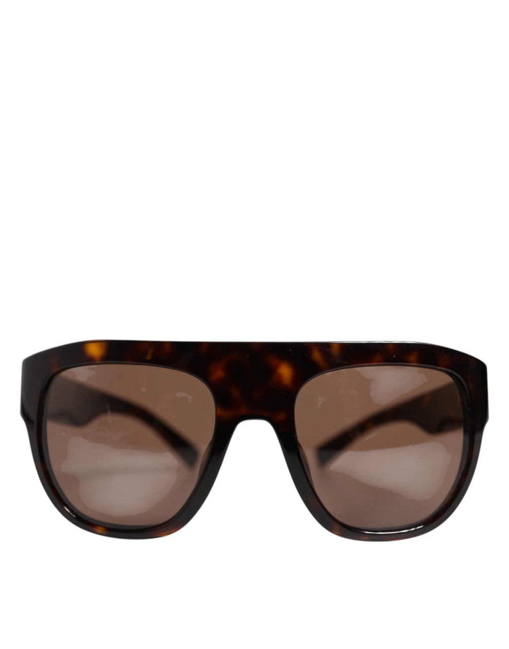 Lunettes de soleil carrées Dolce &amp; Gabbana Havane marron foncé DG4398F