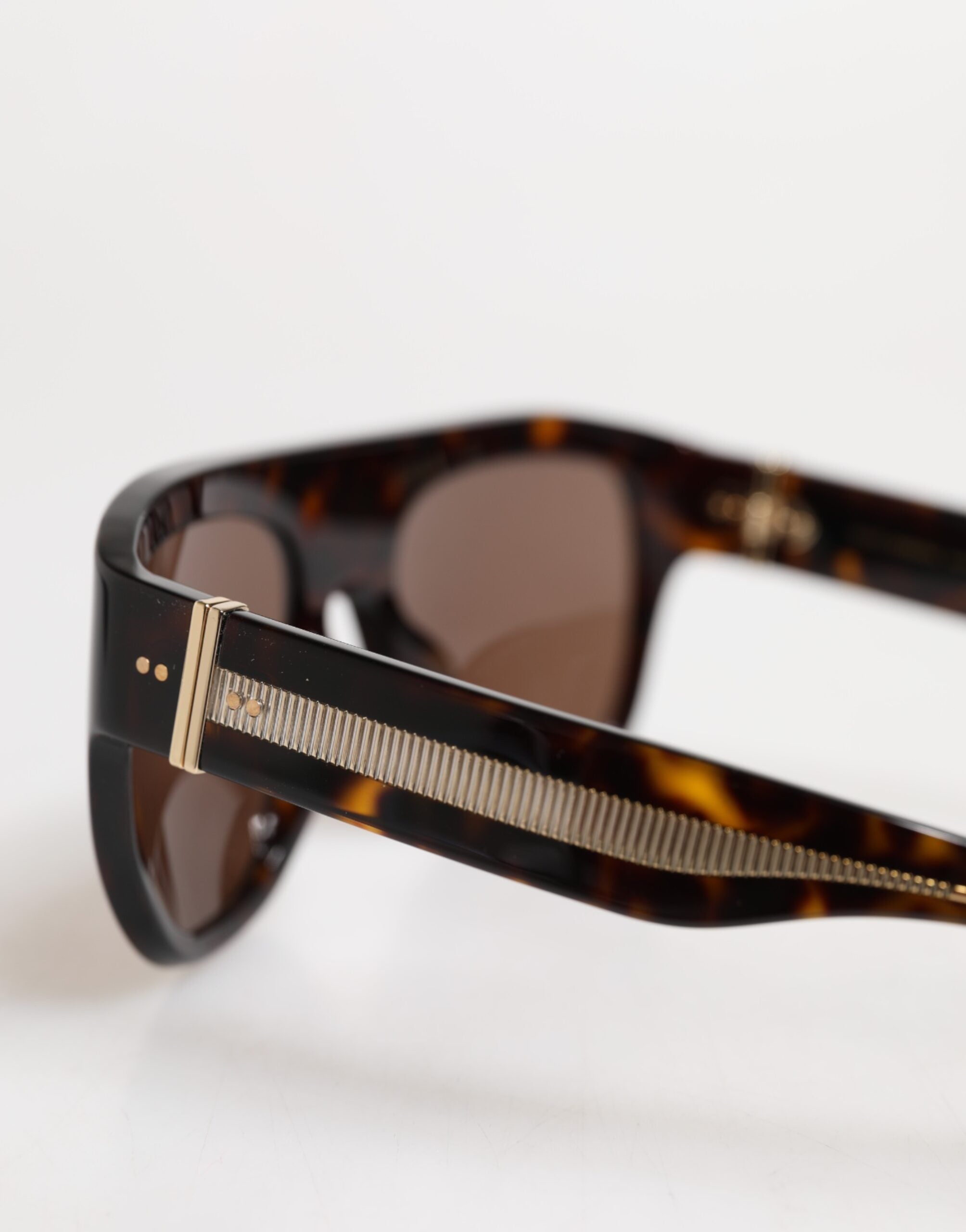 Dolce &amp; Gabbana Dunkelbraune Havanna DG4398F Sonnenbrille mit quadratischem Rahmen