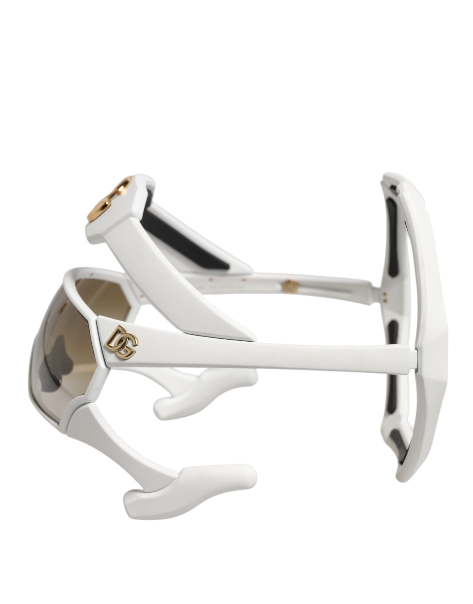 Dolce &amp; Gabbana – Sonnenbrille „Next Generation Mask Eyewear“ aus weißem Acetat