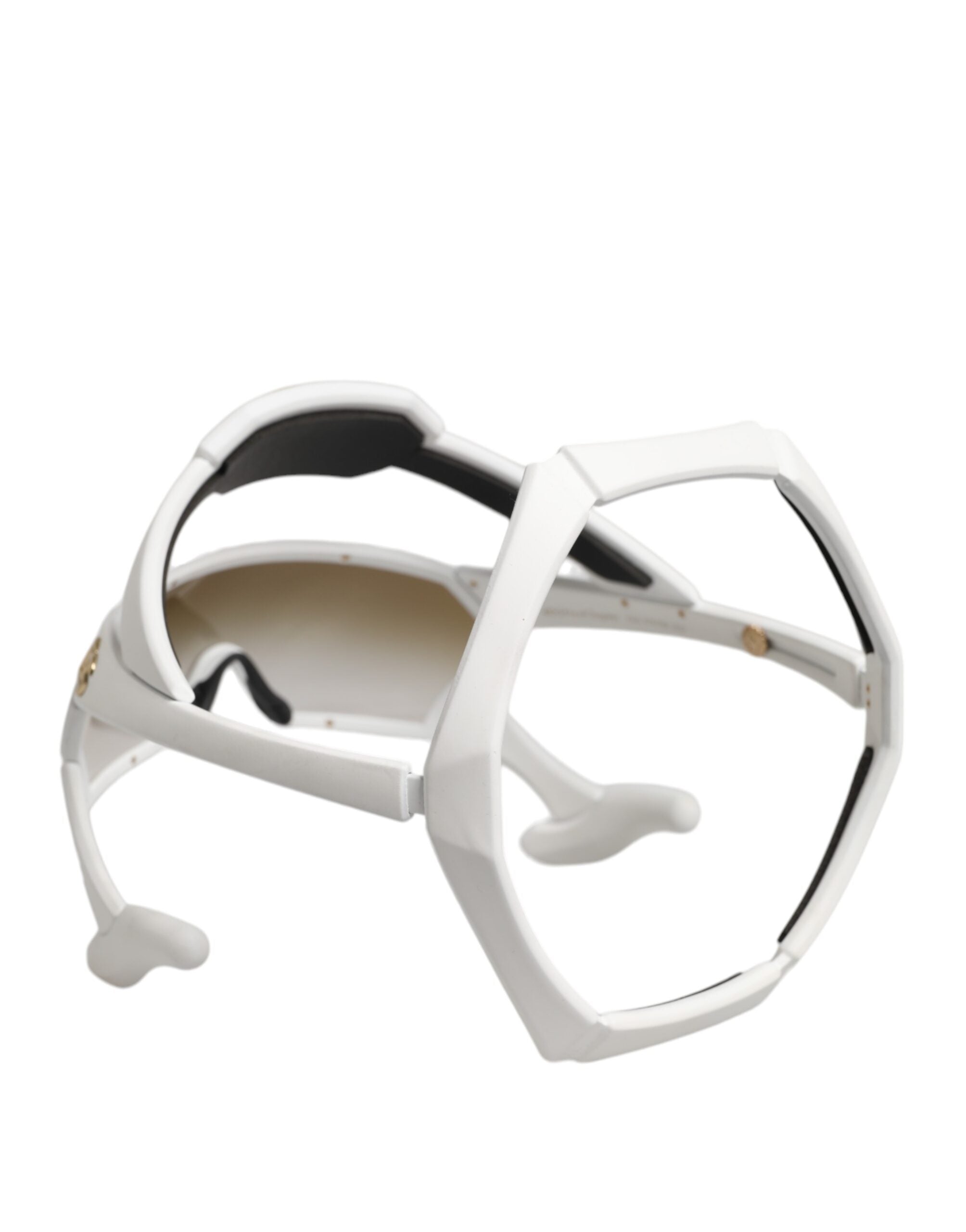 Dolce &amp; Gabbana – Sonnenbrille „Next Generation Mask Eyewear“ aus weißem Acetat