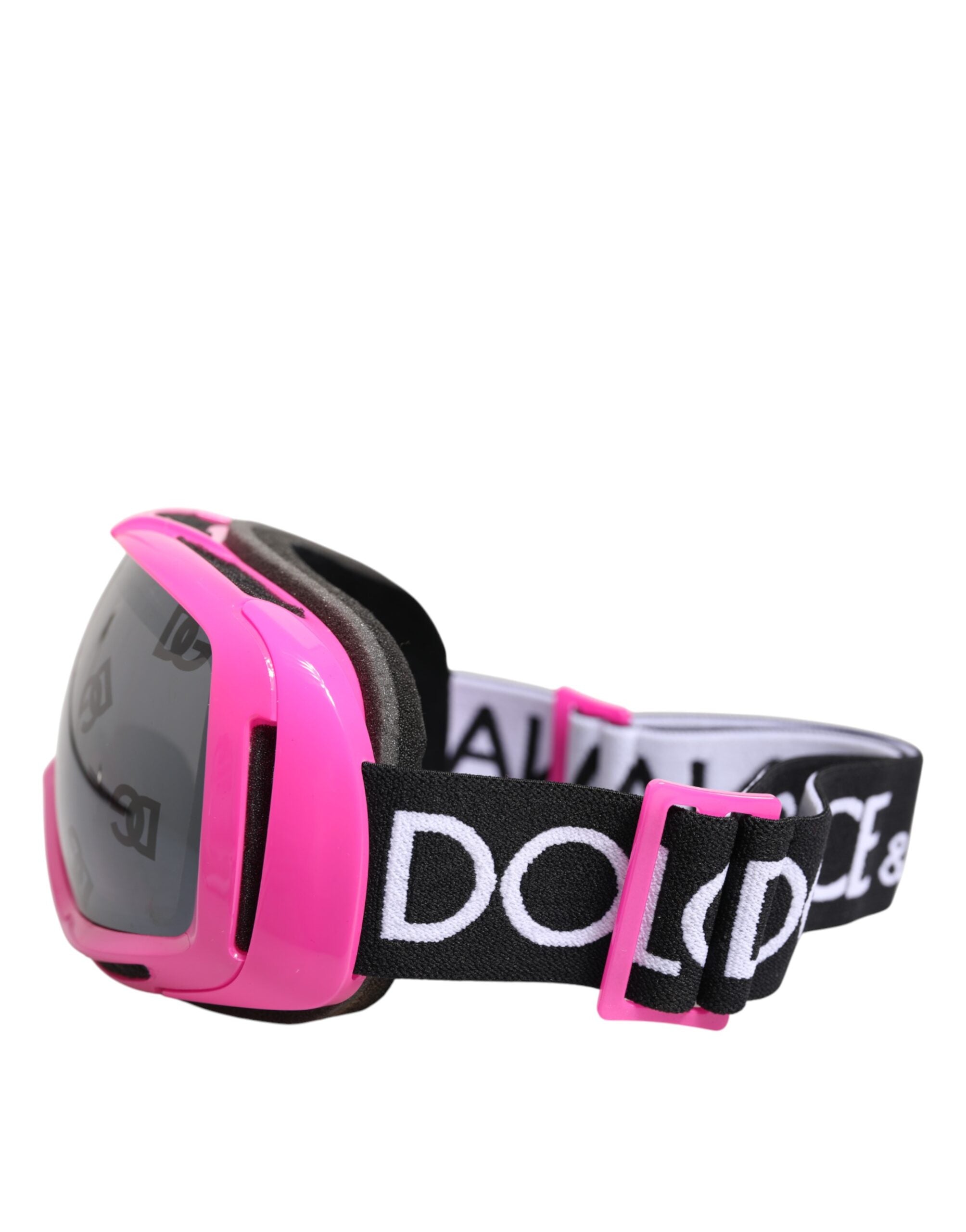 Dolce &amp; Gabbana Fuchsia Pink Logo Skibrille DG6182 Maske Sonnenbrille